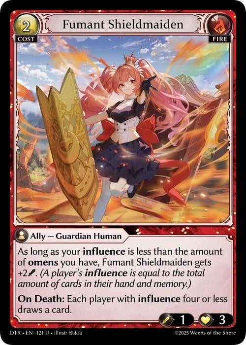 Image for Fumant Shieldmaiden (121) (Distorted Reflections) - Grand Archive TCG