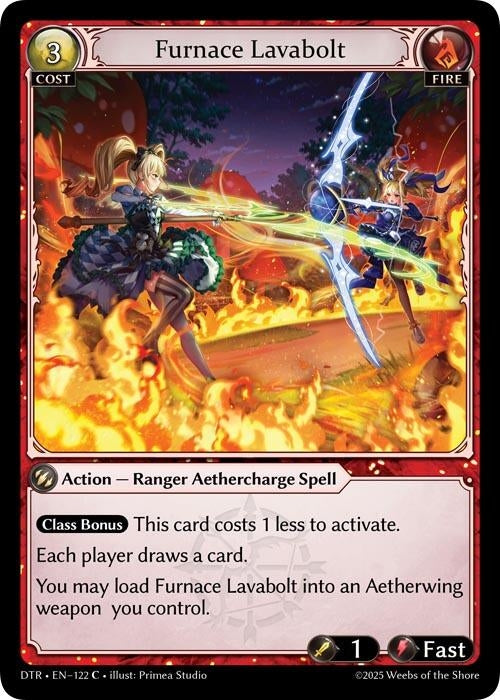 Image for Furnace Lavabolt (122) (Distorted Reflections) - Grand Archive TCG