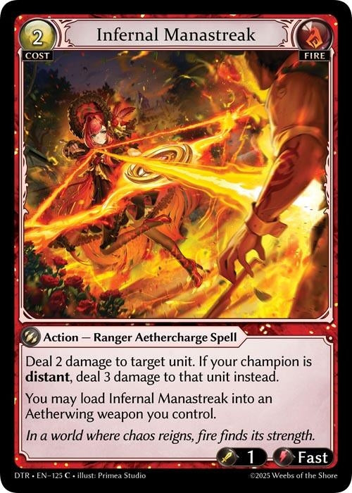 Image for Infernal Manastreak (125) (Distorted Reflections) - Grand Archive TCG