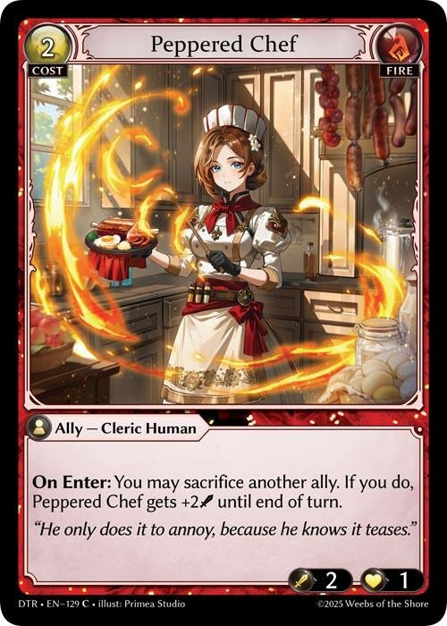 Image for Peppered Chef (129) (Distorted Reflections) - Grand Archive TCG