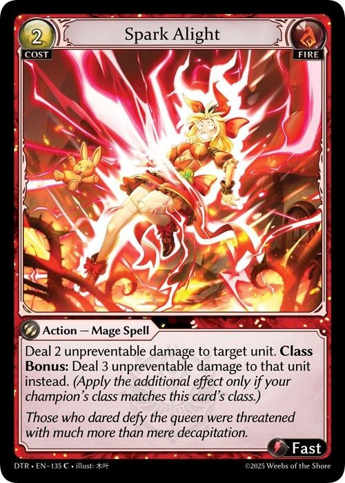 Image for Spark Alight (135) (Distorted Reflections) - Grand Archive TCG
