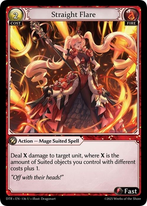 Image for Straight Flare (136) (Distorted Reflections) - Grand Archive TCG