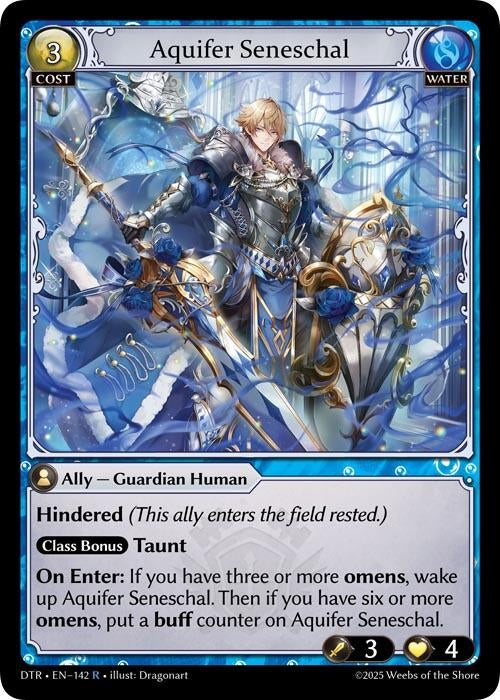 Image for Aquifer Seneschal (142) (Distorted Reflections) - Grand Archive TCG