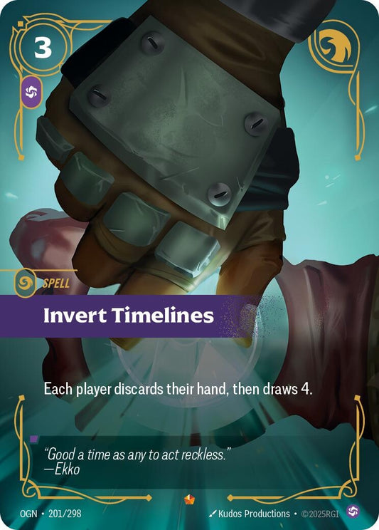 Image for Invert Timelines (201/298) (Origins) - Riftbound: League of Legends Trading Card Game