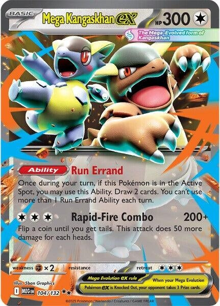 Mega Kangaskhan ex (104/132) (ME01: Mega Evolution)