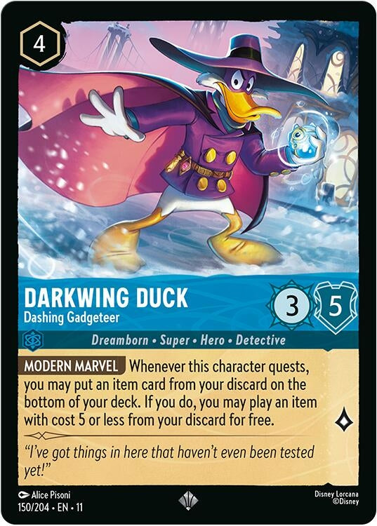 Image for Darkwing Duck - Dashing Gadgeteer (150/204) (Winterspell) - Disney Lorcana