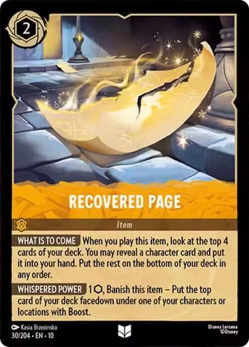 Image for Recovered Page (30/204) (Whispers in the Well) - Disney Lorcana