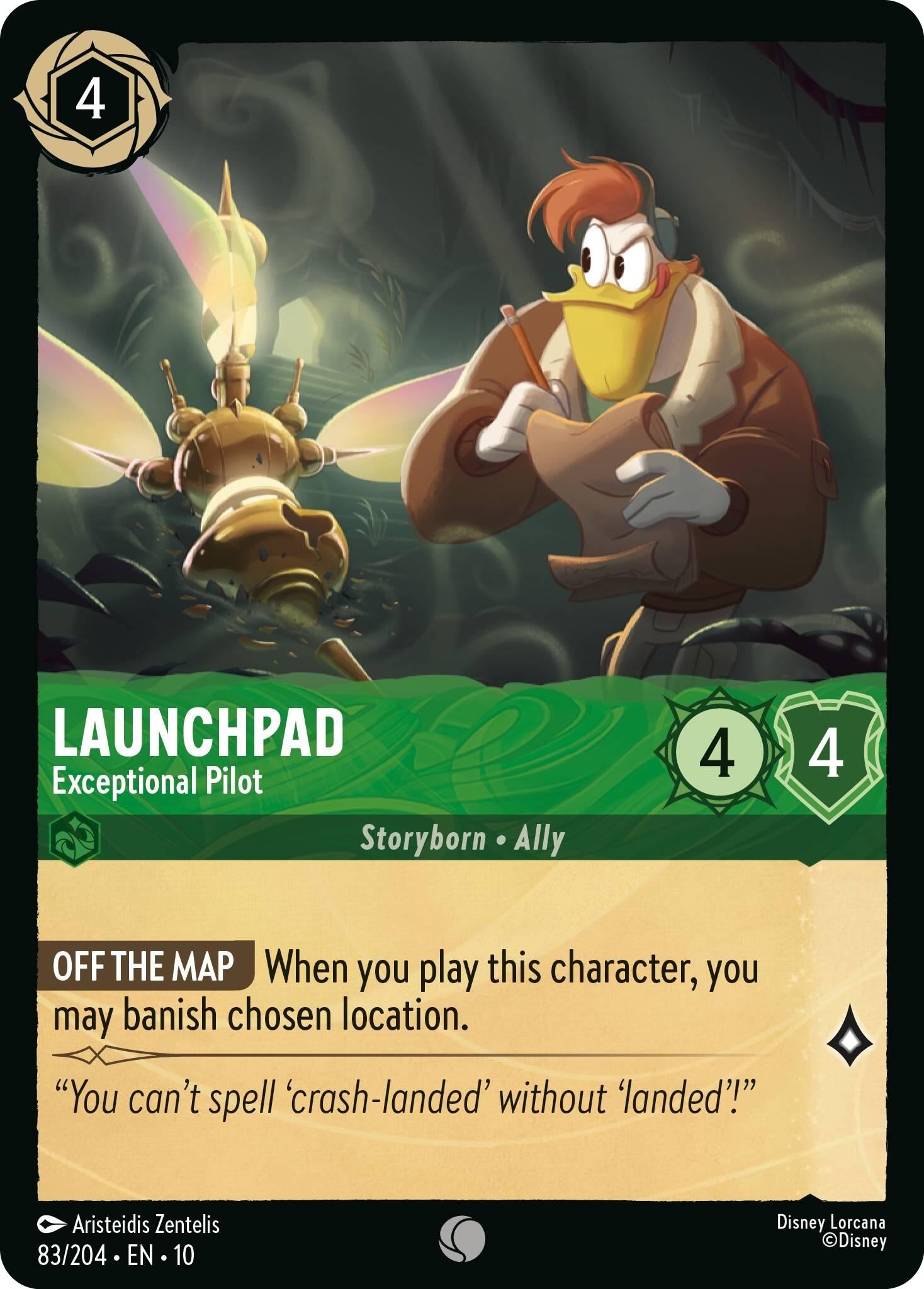 Image for Launchpad - Exceptional Pilot (83/204) (Whispers in the Well) - Disney Lorcana