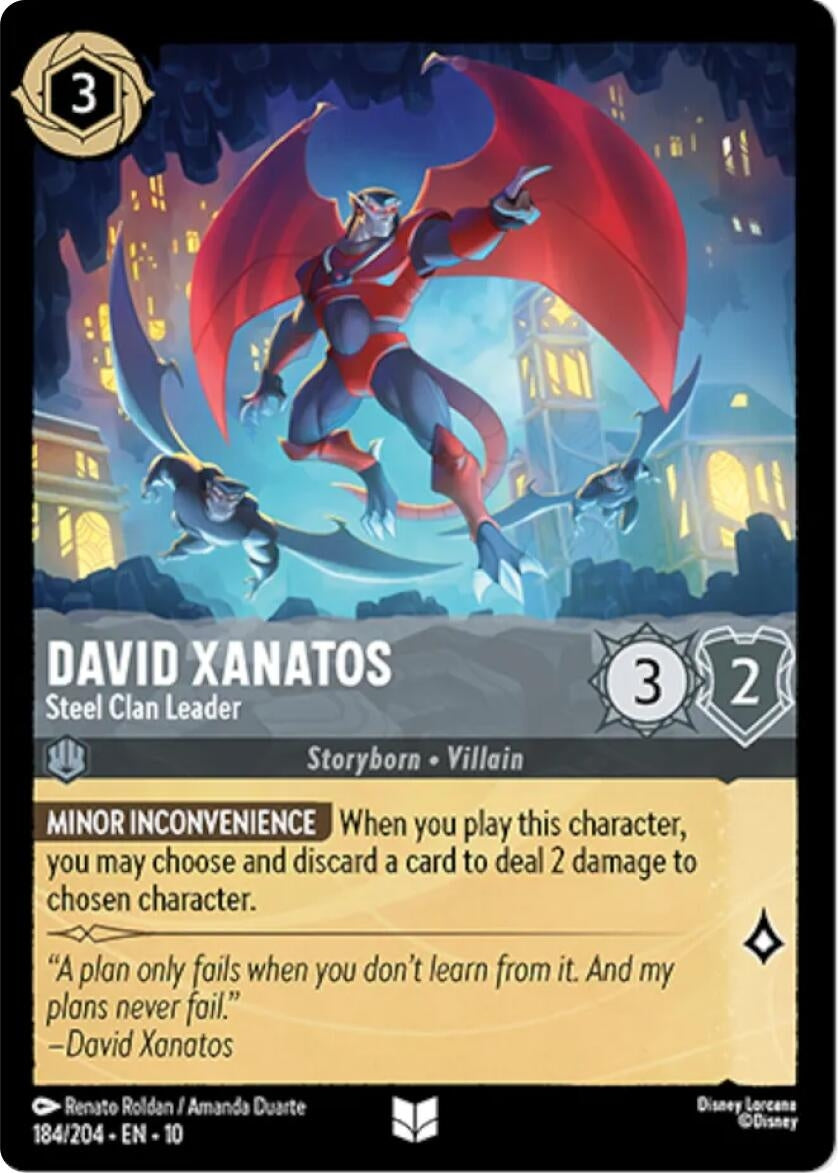 Image for David Xanatos - Steel Clan Leader (184/204) (Whispers in the Well) - Disney Lorcana