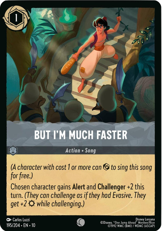 Image for But I'm Much Faster (195/204) (Whispers in the Well) - Disney Lorcana