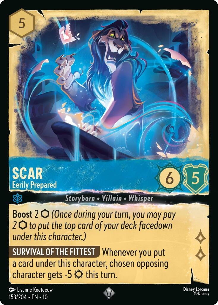 Image for Scar - Eerily Prepared (153/204) (Whispers in the Well) - Disney Lorcana