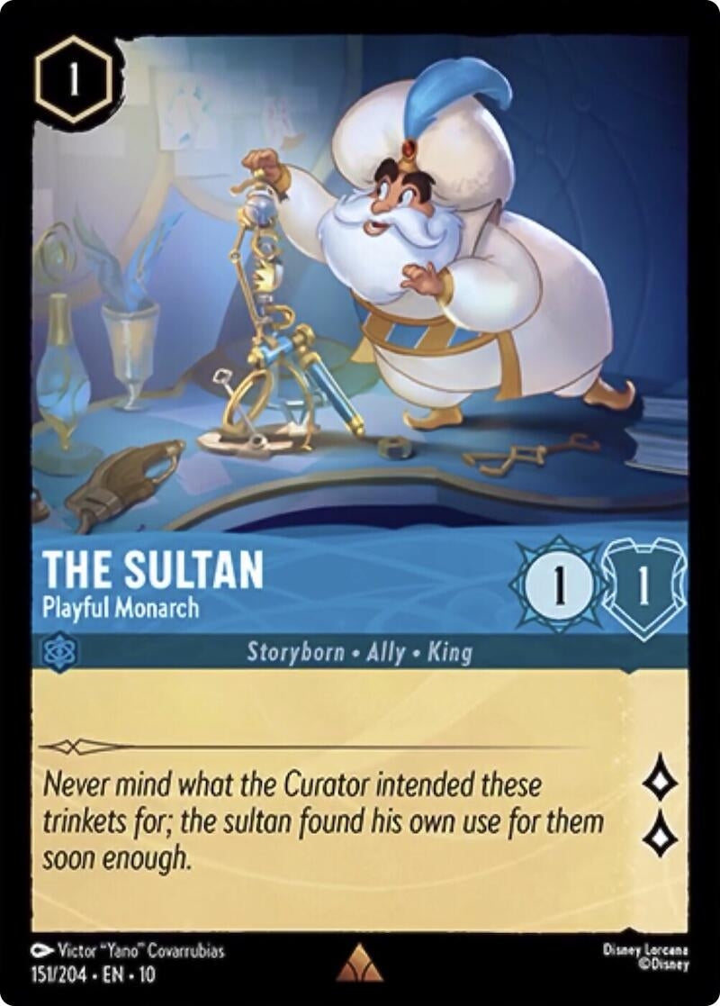 Image for The Sultan - Playful Monarch (151/204) (Whispers in the Well) - Disney Lorcana