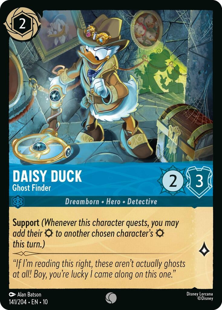 Image for Daisy Duck - Ghost Finder (141/204) (Whispers in the Well) - Disney Lorcana