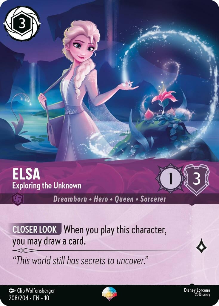 Image for Elsa - Exploring the Unknown (Epic) (208/204) (Whispers in the Well) - Disney Lorcana