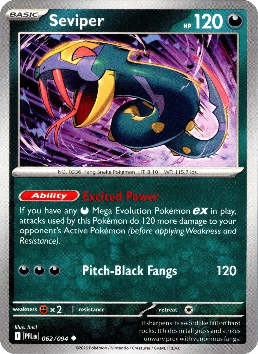 Image for Seviper (062/094) (ME02: Phantasmal Flames) (PFL) - Pokemon