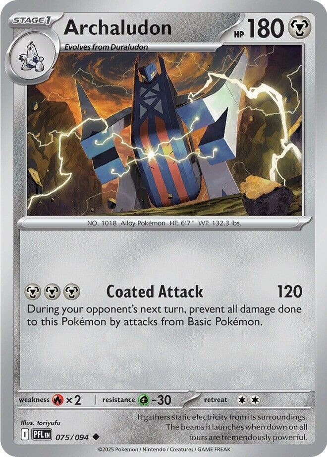 Image for Archaludon (075/094) (ME02: Phantasmal Flames) (PFL) - Pokemon