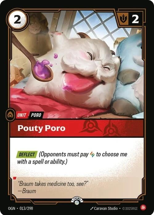 Image for Pouty Poro (013/298) (Riftbound Organized Play Promotional Cards) - Riftbound: League of Legends Trading Card Game