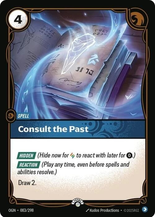 Image for Consult the Past (083/298) (Riftbound Organized Play Promotional Cards) - Riftbound: League of Legends Trading Card Game