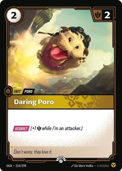 Image for Daring Poro (210/298) (Riftbound Organized Play Promotional Cards) - Riftbound: League of Legends Trading Card Game