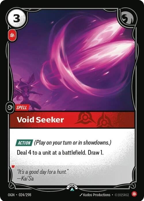 Image for Void Seeker (024/298) (Riftbound Organized Play Promotional Cards) - Riftbound: League of Legends Trading Card Game