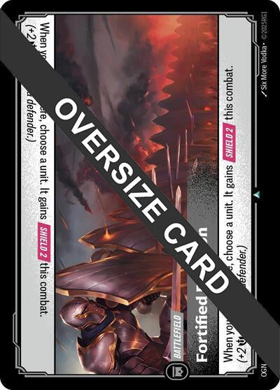 Image for Fortified Position (Oversized) (279/298) (Origins: Proving Grounds) - Riftbound: League of Legends Trading Card Game