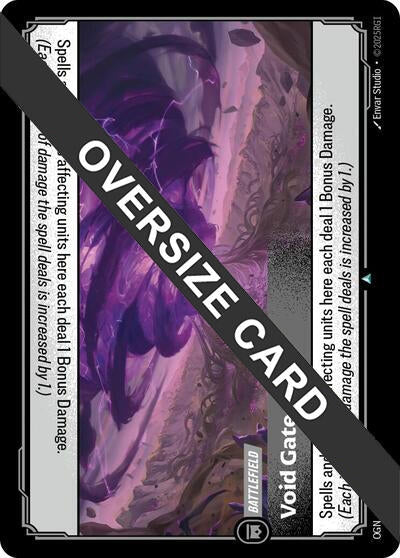 Image for Void Gate (Oversized) (296/298) (Origins: Proving Grounds) - Riftbound: League of Legends Trading Card Game