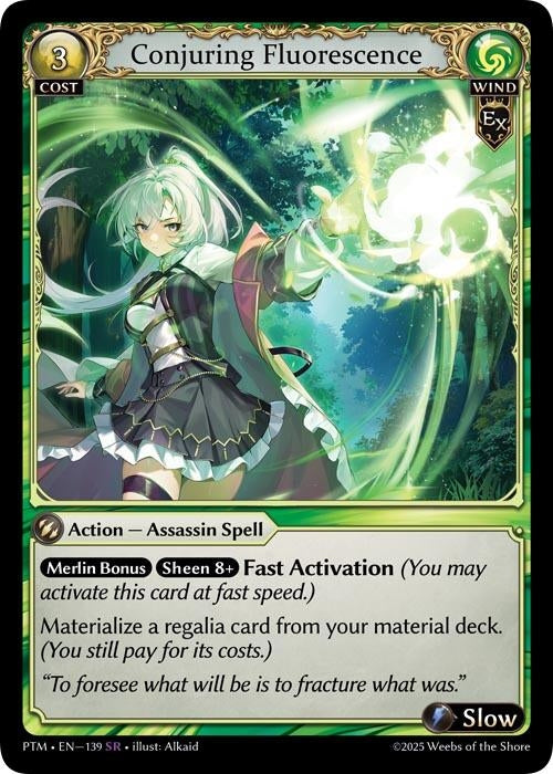 Image for Conjuring Fluorescence (139) (Phantom Monarchs) - Grand Archive TCG