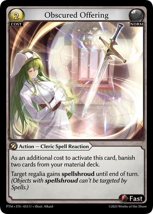 Image for Obscured Offering (053) (Phantom Monarchs) - Grand Archive TCG