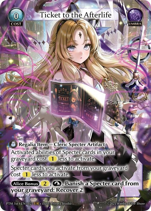 Image for Ticket to the Afterlife (027) (Phantom Monarchs) - Grand Archive TCG
