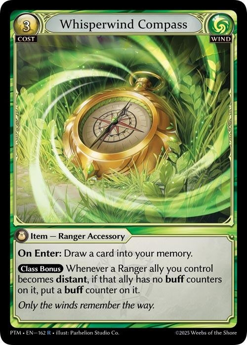 Image for Whisperwind Compass (162) (Phantom Monarchs) - Grand Archive TCG