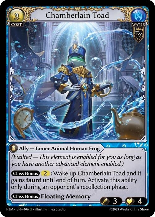 Image for Chamberlain Toad (Curio Foil) (106) (Phantom Monarchs) - Grand Archive TCG