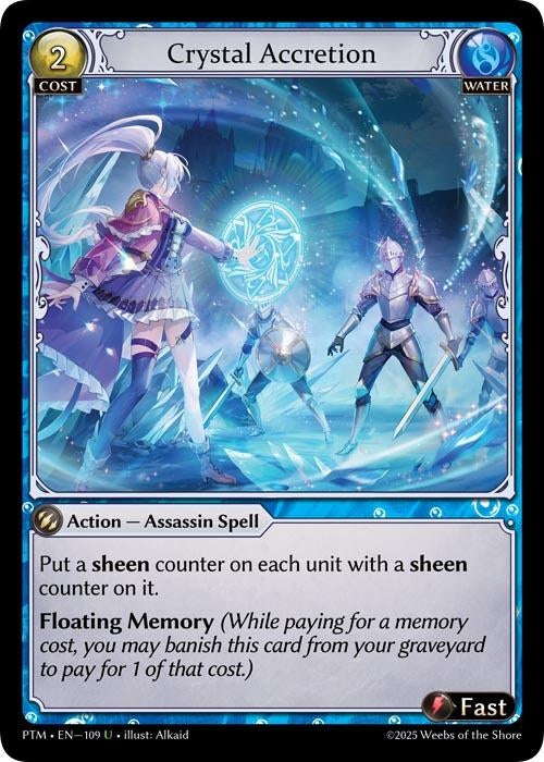 Image for Crystal Accretion (Curio Foil) (109) (Phantom Monarchs) - Grand Archive TCG