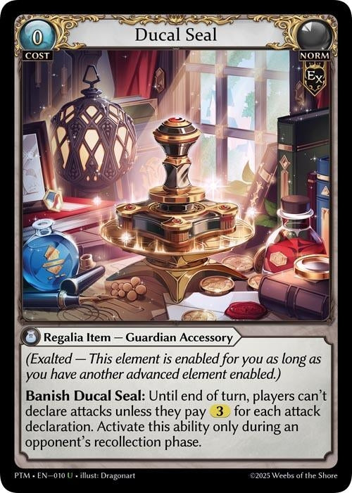 Image for Ducal Seal (Curio Foil) (010) (Phantom Monarchs) - Grand Archive TCG