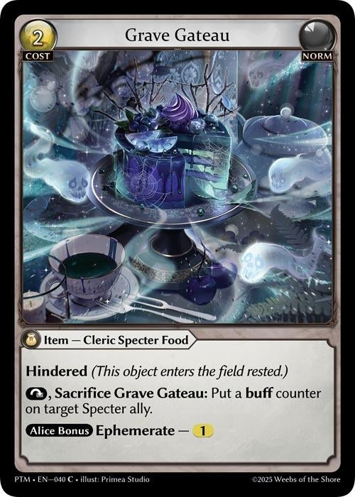 Image for Grave Gateau (Curio Foil) (040) (Phantom Monarchs) - Grand Archive TCG