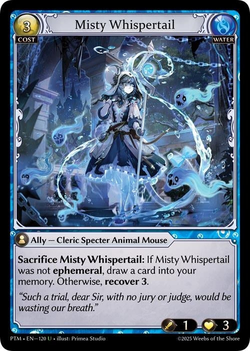 Image for Misty Whispertail (Curio Foil) (120) (Phantom Monarchs) - Grand Archive TCG