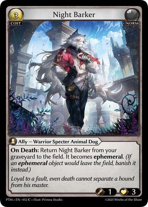 Image for Night Barker (Curio Foil) (052) (Phantom Monarchs) - Grand Archive TCG