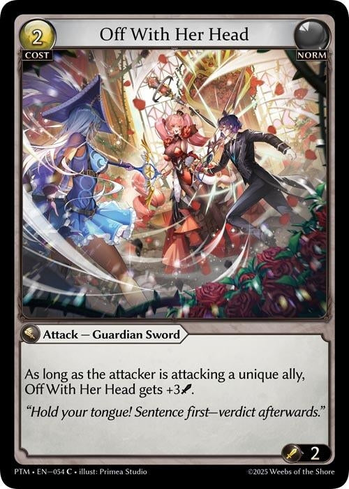 Image for Off With Her Head (Curio Foil) (054) (Phantom Monarchs) - Grand Archive TCG