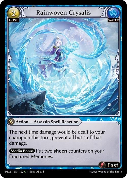 Image for Rainwoven Crysalis (Curio Foil) (122) (Phantom Monarchs) - Grand Archive TCG