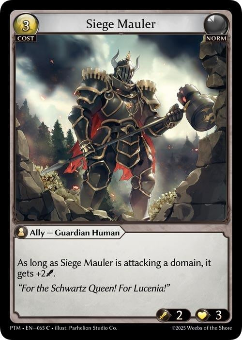 Image for Siege Mauler (Curio Foil) (065) (Phantom Monarchs) - Grand Archive TCG