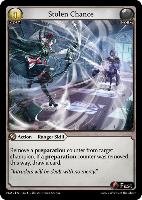 Image for Stolen Chance (Curio Foil) (067) (Phantom Monarchs) - Grand Archive TCG