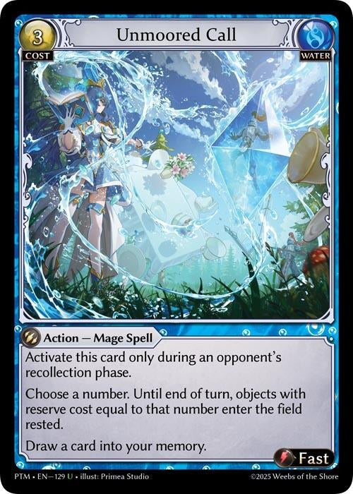 Image for Unmoored Call (Curio Foil) (129) (Phantom Monarchs) - Grand Archive TCG