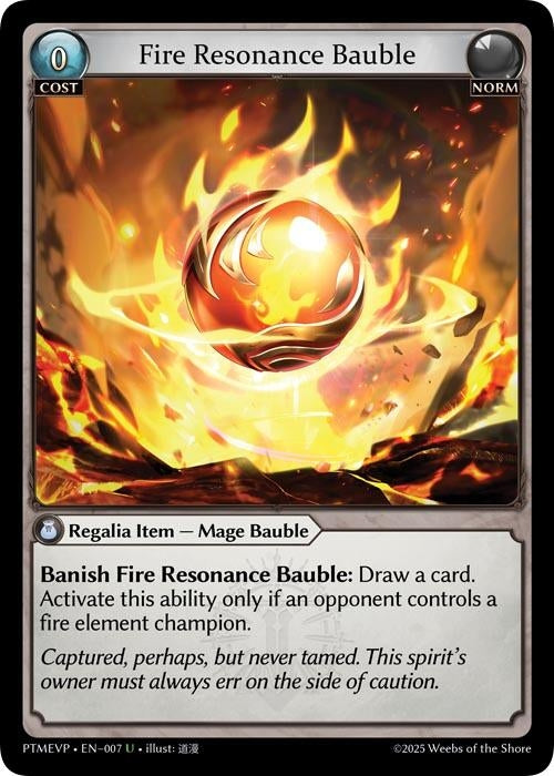 Image for Fire Resonance Bauble (007) (Phantom Monarchs Event Pack) - Grand Archive TCG