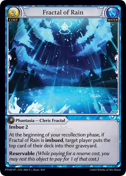 Image for Fractal of Rain (008) (Phantom Monarchs Event Pack) - Grand Archive TCG