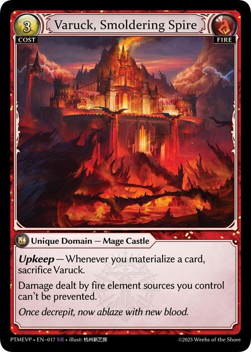 Image for Varuck, Smoldering Spire (017) (Phantom Monarchs Event Pack) - Grand Archive TCG