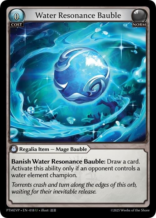 Image for Water Resonance Bauble (018) (Phantom Monarchs Event Pack) - Grand Archive TCG