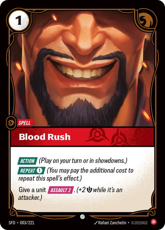 Image for Blood Rush (003/221) (Spiritforged) - Riftbound: League of Legends Trading Card Game