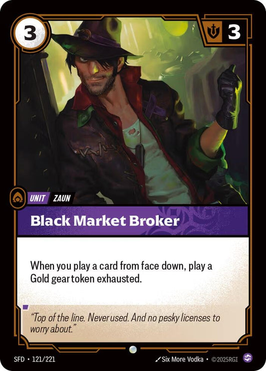 Image for Black Market Broker (121/221) (Spiritforged) - Riftbound: League of Legends Trading Card Game