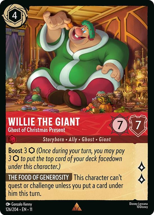 Image for Willie the Giant - Ghost of Christmas Present (126/204) (Winterspell) - Disney Lorcana