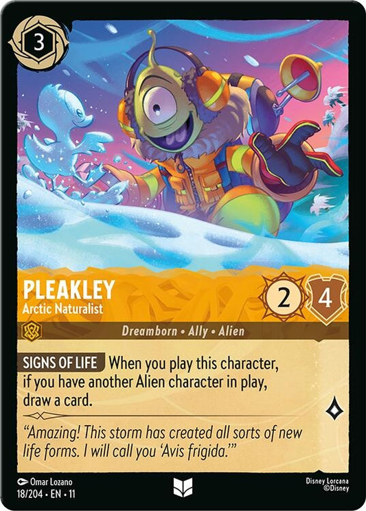 Image for Pleakley - Arctic Naturalist (18/204) (Winterspell) - Disney Lorcana