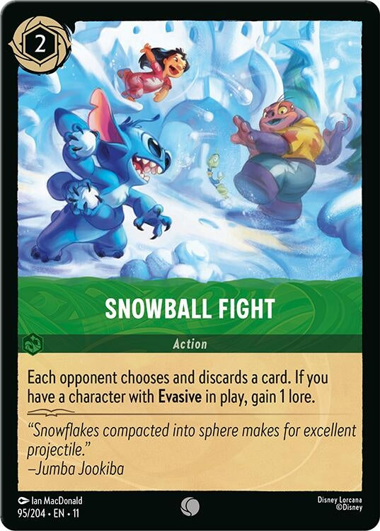 Image for Snowball Fight (95/204) (Winterspell) - Disney Lorcana